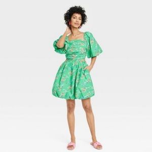 A New Day Puff Sleeve Bubble Dress